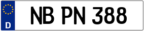 Trailer License Plate